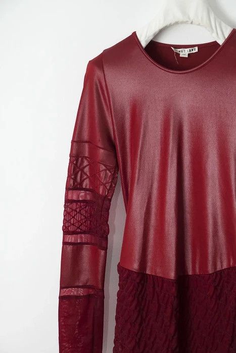Helmut Lang AW92 red dress Size XS / US 0-2 / IT 36-38 - 2 Thumbnail