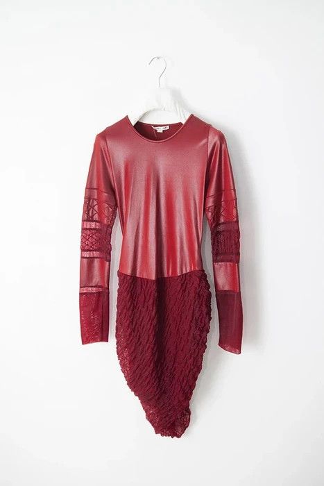 image of Helmut Lang Aw92 Red Dress, Women's (Size XS)