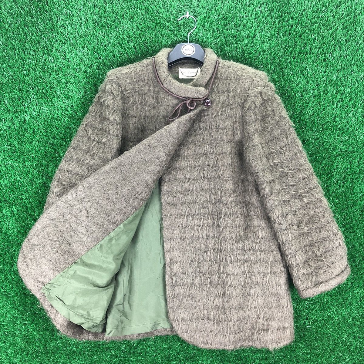 Japanese Brand Vintage Wool Mohair Cardigan Jacket by Bell-Femme Size US S / EU 44-46 / 1 - 4 Thumbnail