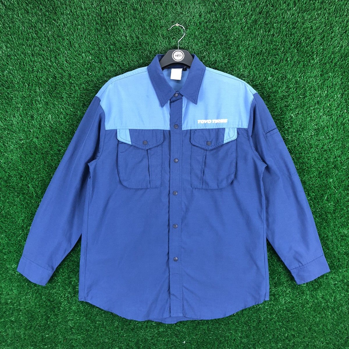 Uniform Wares Vintage 90's Flannel Worker Toyo Tires Factory Japan Size US M / EU 48-50 / 2 - 1 Thumbnail