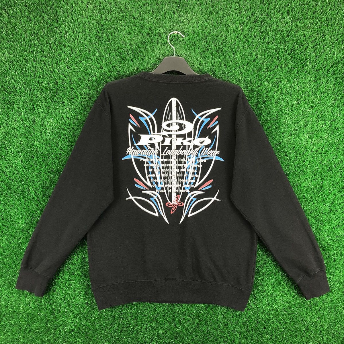 Vintage Vintage Piko Hawaiian Longboard Wear Sweatshirt Size US M / EU 48-50 / 2 - 4 Thumbnail