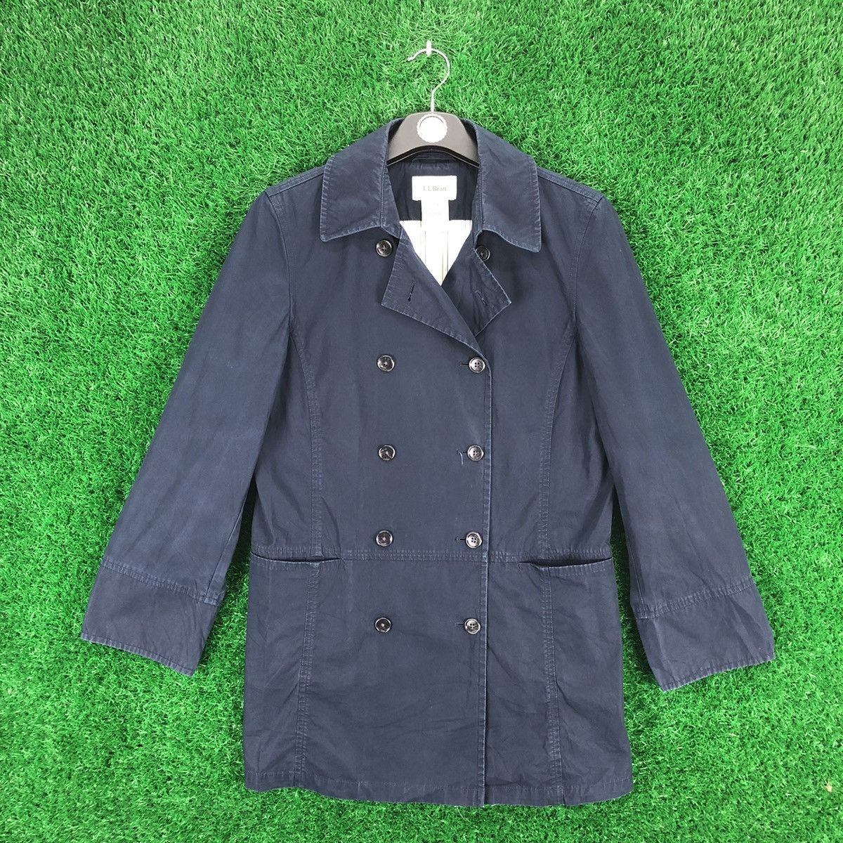 Vintage Bean Pea Coat Jacket Double Breasted