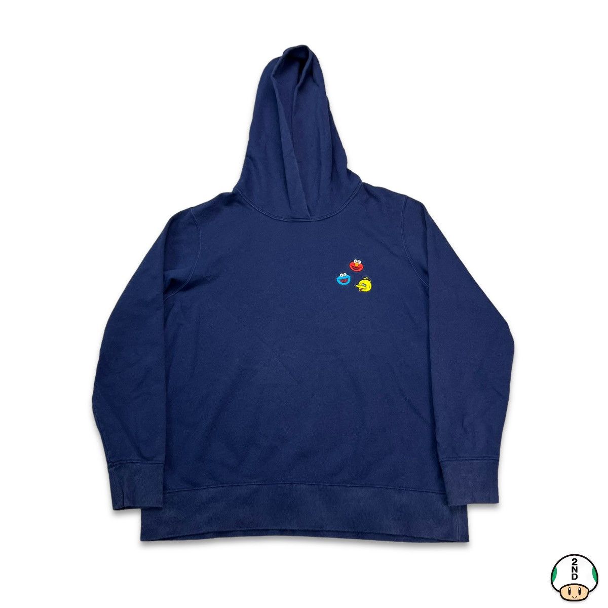 Uniqlo KAWS x Uniqlo x Sesame Street Elmo Cookie Monster Hoodie Grailed