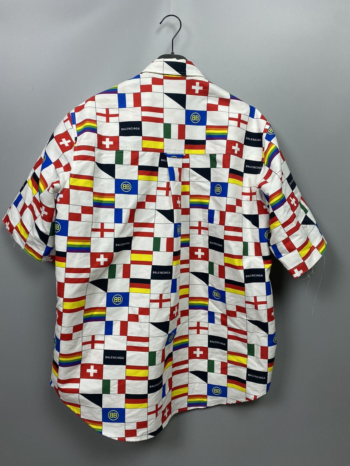 Balenciaga Flag Quilt Jumbo Button Up Size US M / EU 48-50 / 2 - 5 Thumbnail