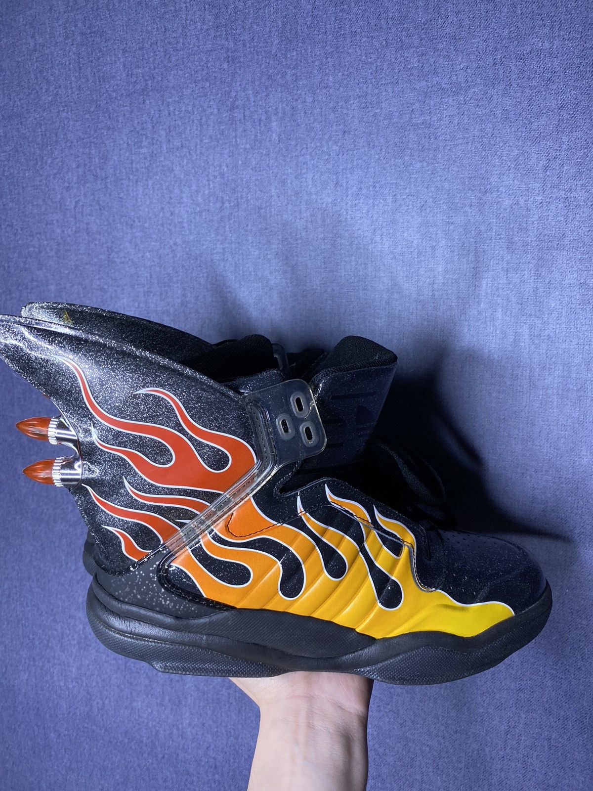 Adidas Rare! Jeremy Scott X Adidas Shark Sneakers Light Up