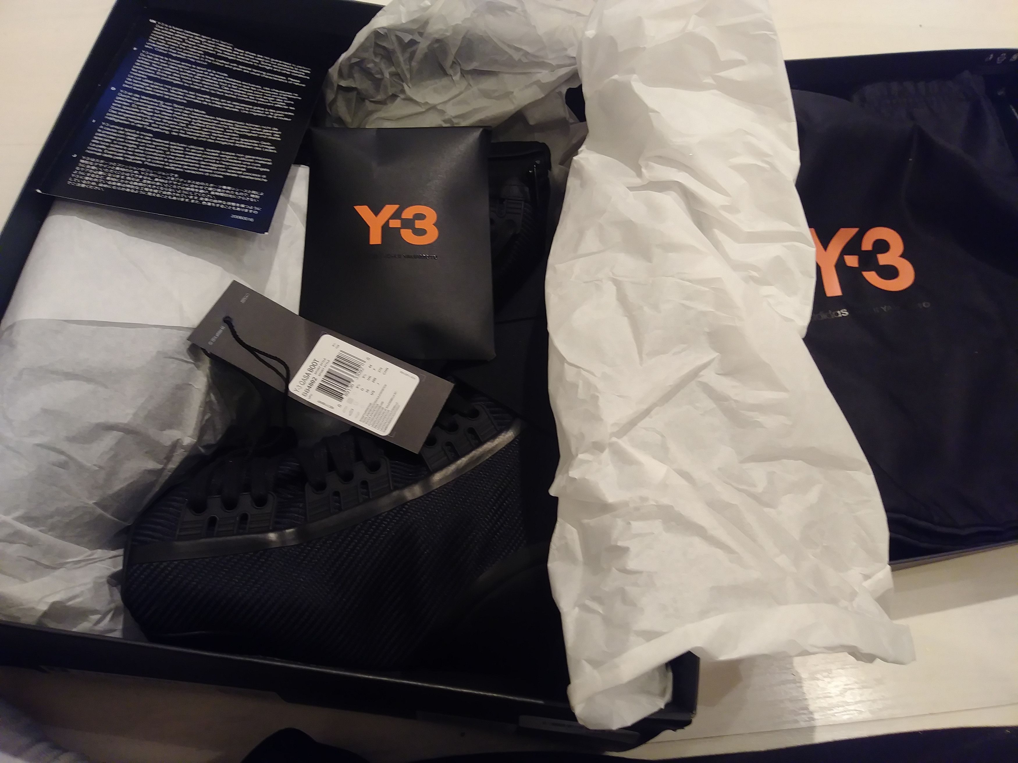 Adidas × Y-3 × Yohji Yamamoto Y-3 Yohji Qasa Boots Black New In 