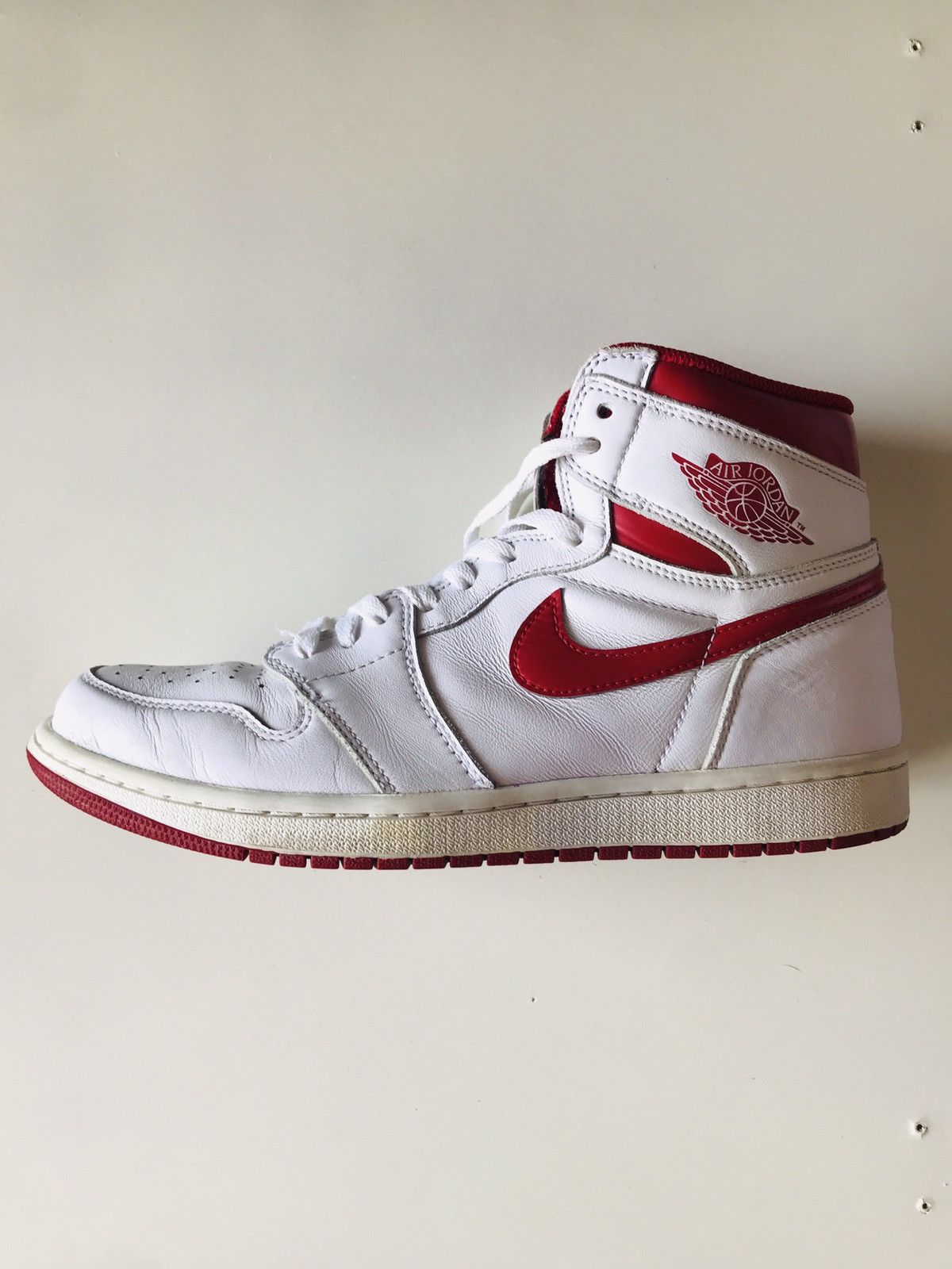 image of Jordan Nike Air Jordan 1 Retro High OG Metallic Red Shoes, Men's (Size 11)