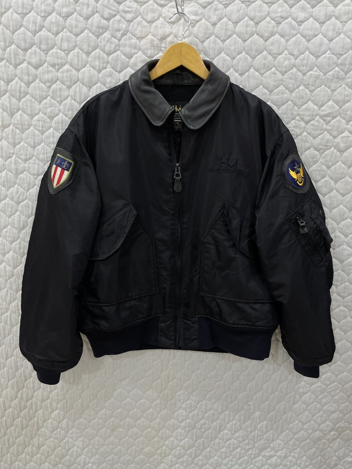 (Jjjj). 🔥RARE HOPE INDUSTRIES FLIGHT JACKET