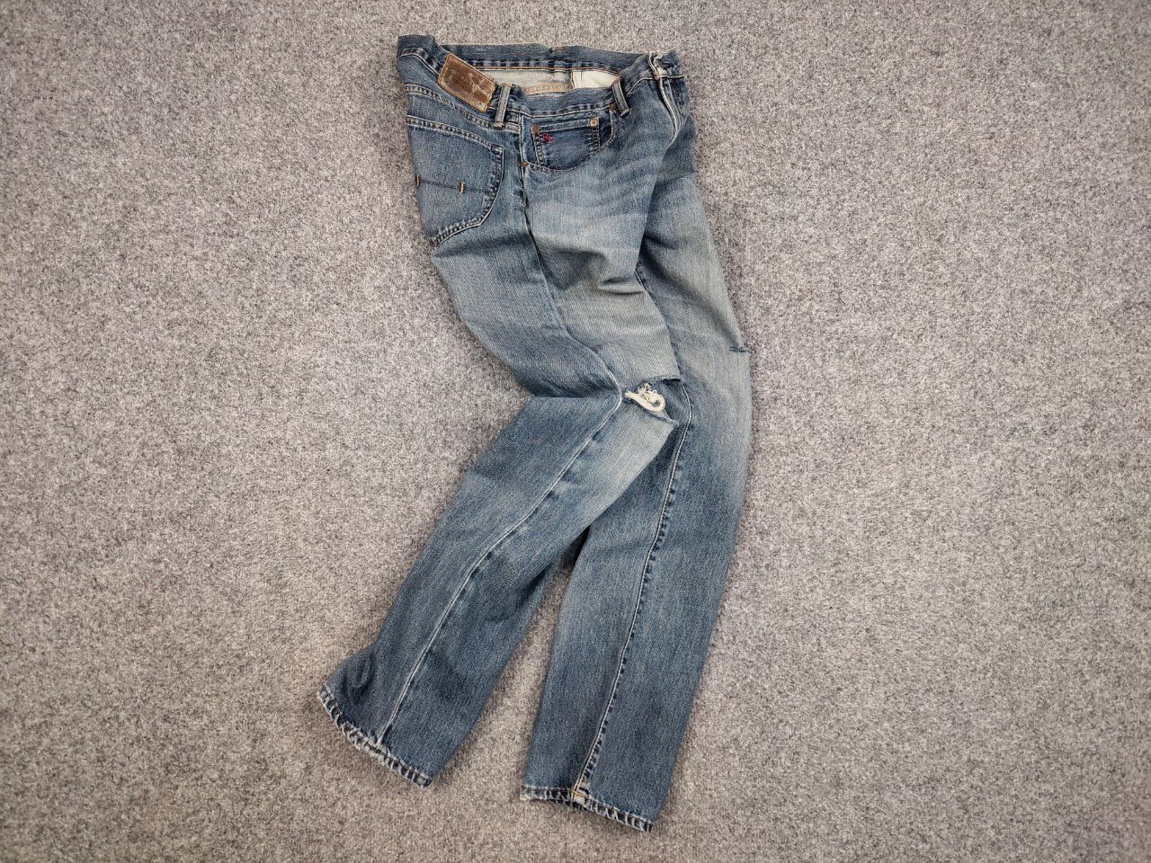 Polo Ralph Lauren Vintage 90s Polo Ralph Lauren Distressed Washed Denim Jeans Size US 32 / EU 48 - 18 Thumbnail