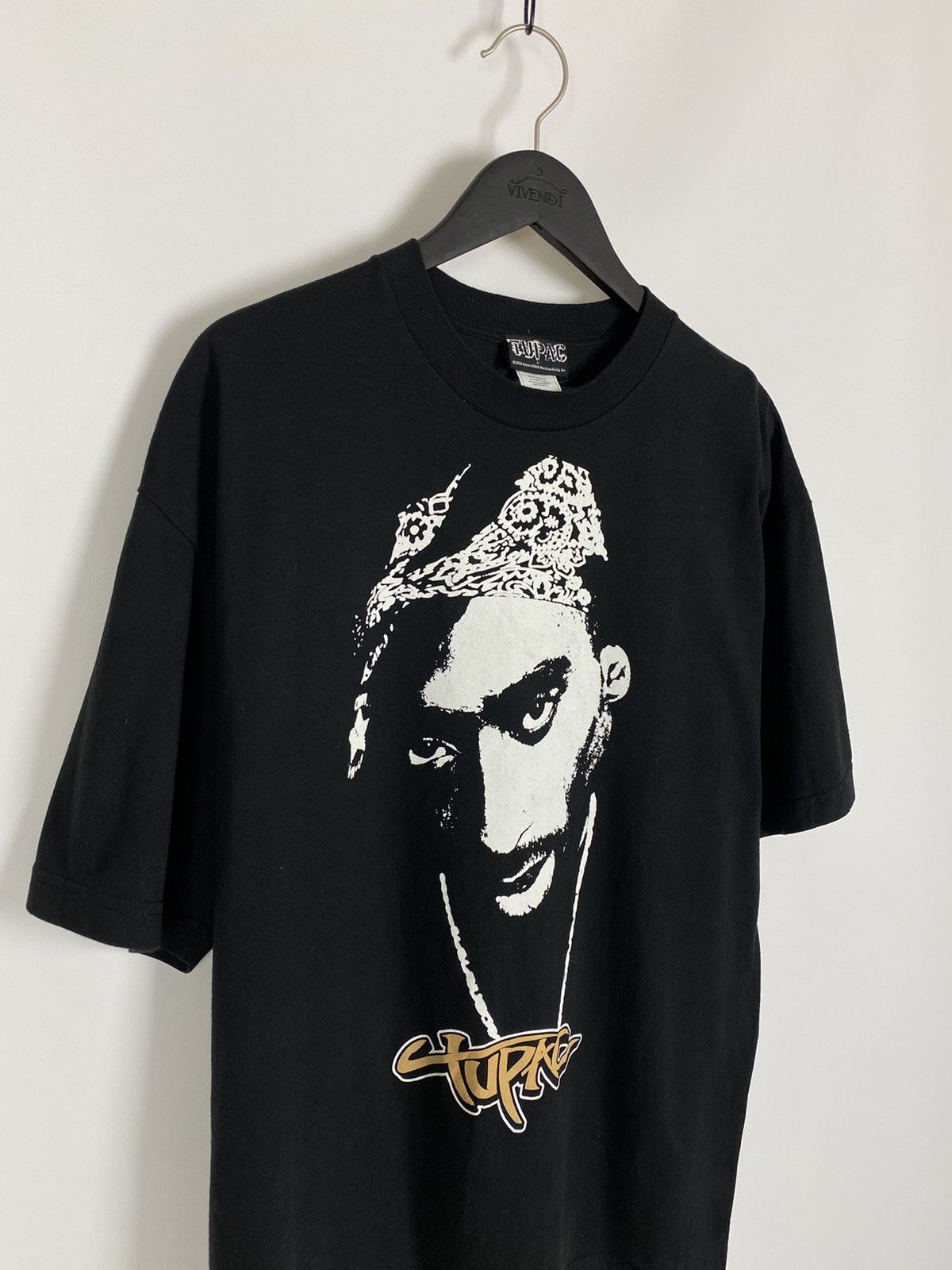 Rap Tees × Vintage Y2K Vintage Tupac Big Print T-Shirt 2pac Size US XL / EU 56 / 4 - 2 Thumbnail