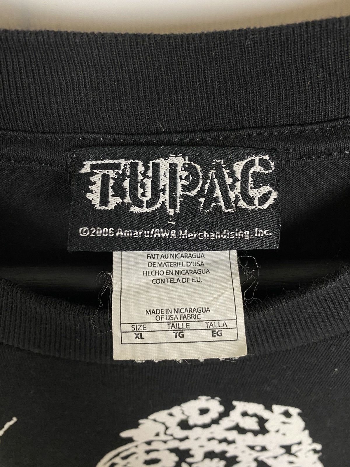 Rap Tees × Vintage Y2K Vintage Tupac Big Print T-Shirt 2pac Size US XL / EU 56 / 4 - 6 Thumbnail