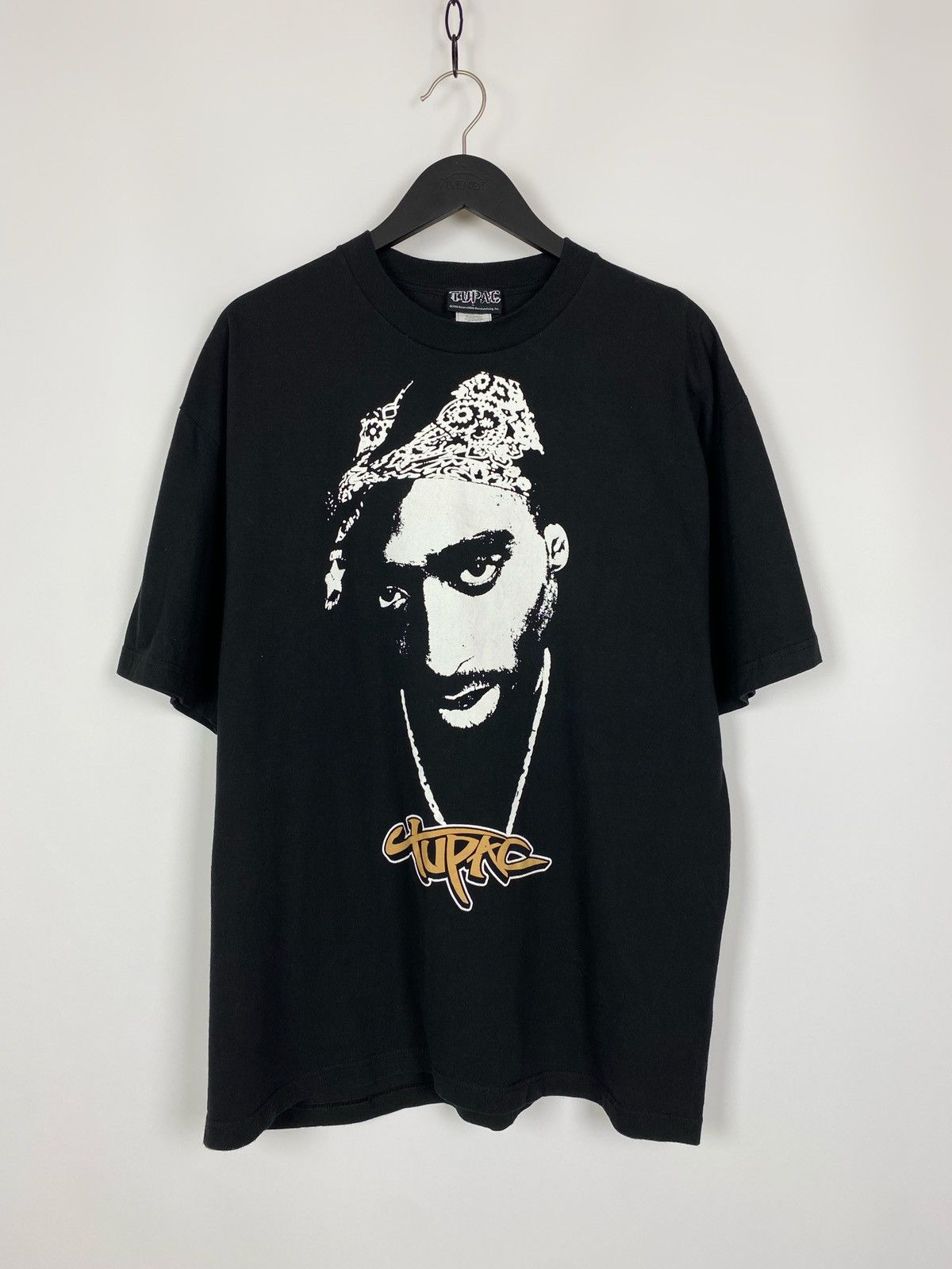 Rap Tees × Vintage Y2K Vintage Tupac Big Print T-Shirt 2pac Size US XL / EU 56 / 4 - 1 Thumbnail