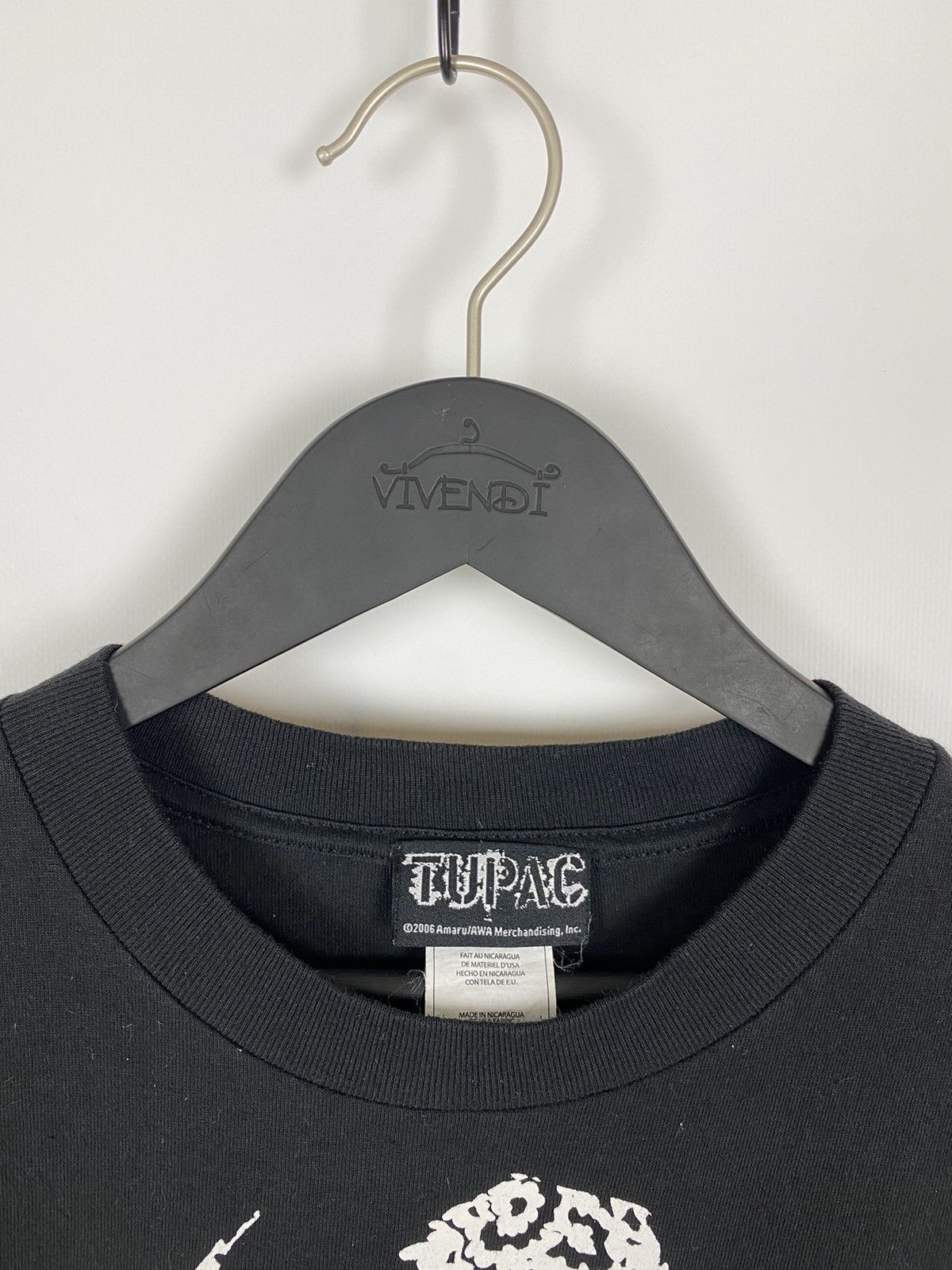 Rap Tees × Vintage Y2K Vintage Tupac Big Print T-Shirt 2pac Size US XL / EU 56 / 4 - 5 Thumbnail