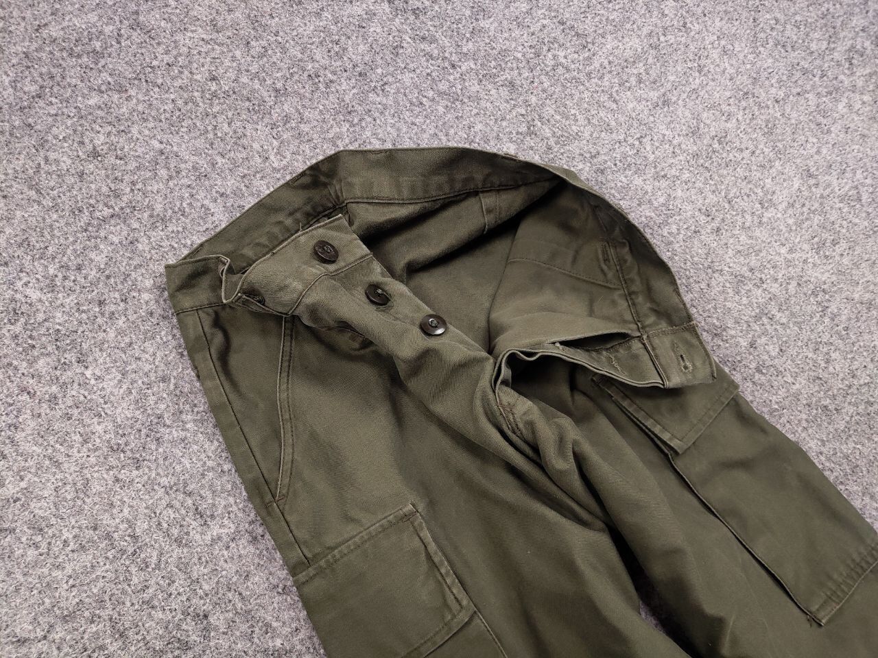 Japanese Brand Vintage 80’s Kl Seyntex Netherlands Army Green Cargo Pants Size US 30 / EU 46 - 11 Thumbnail