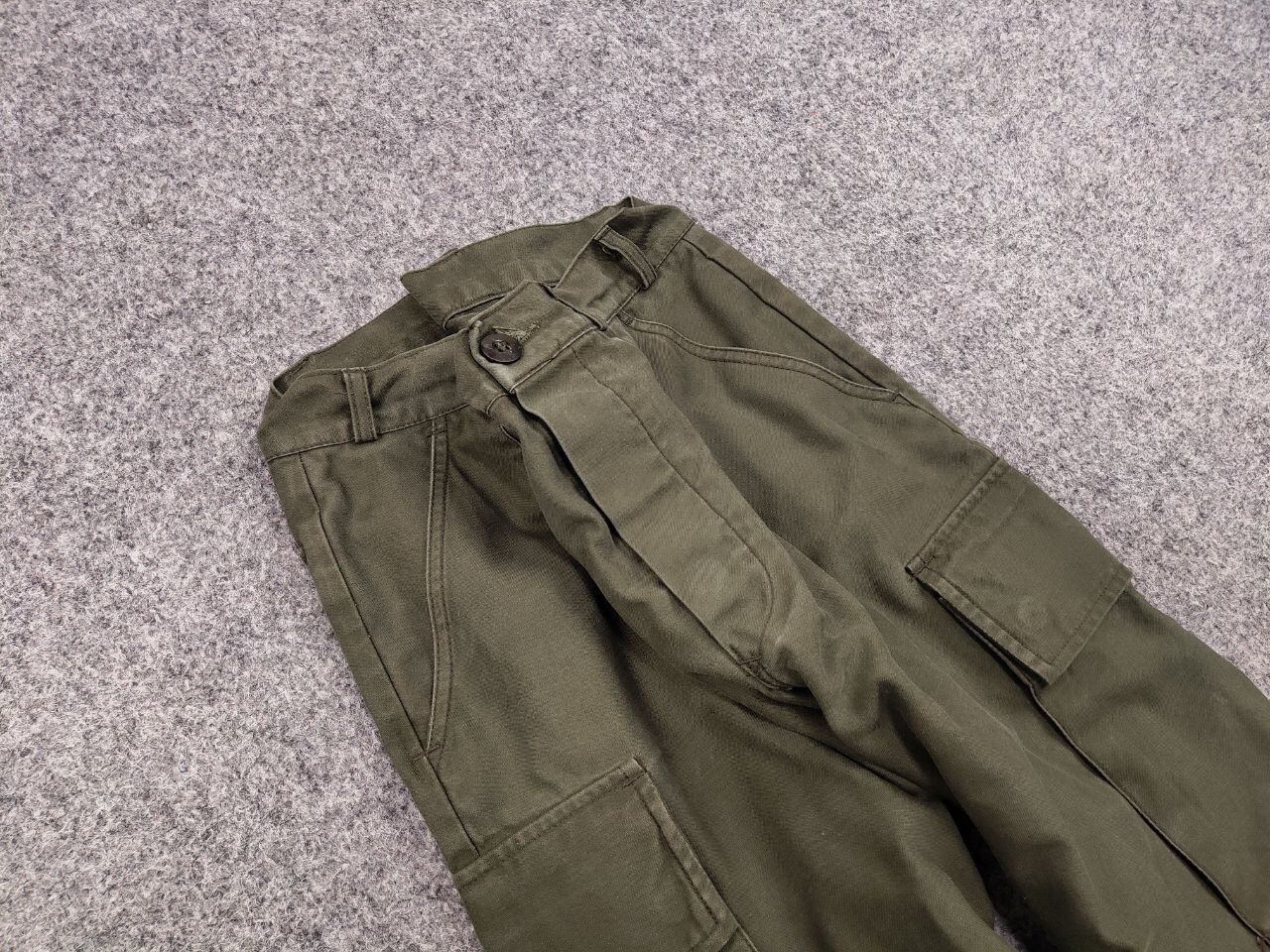 Japanese Brand Vintage 80’s Kl Seyntex Netherlands Army Green Cargo Pants Size US 30 / EU 46 - 10 Thumbnail