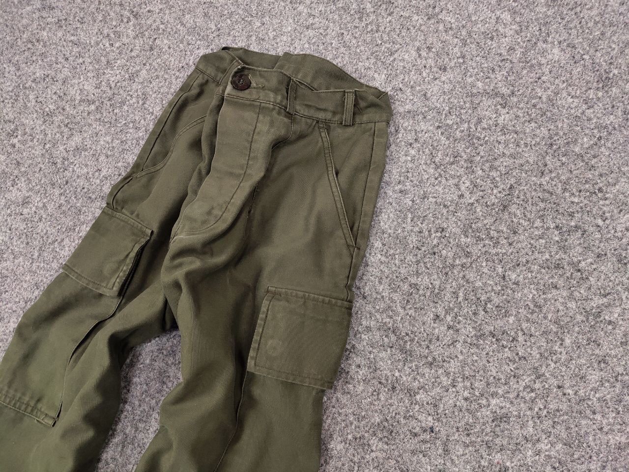 Japanese Brand Vintage 80’s Kl Seyntex Netherlands Army Green Cargo Pants Size US 30 / EU 46 - 4 Thumbnail
