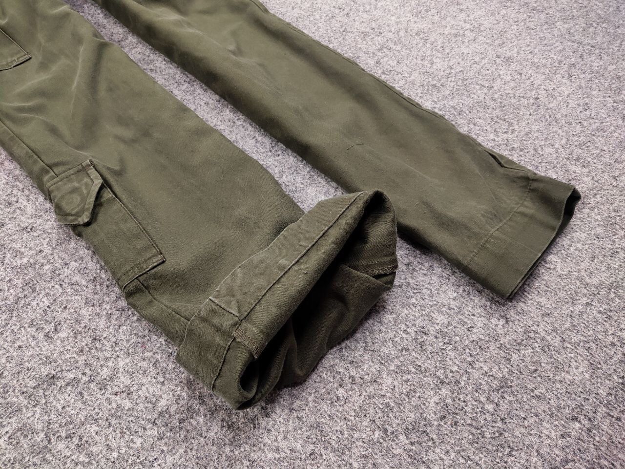 Japanese Brand Vintage 80’s Kl Seyntex Netherlands Army Green Cargo Pants Size US 30 / EU 46 - 9 Thumbnail