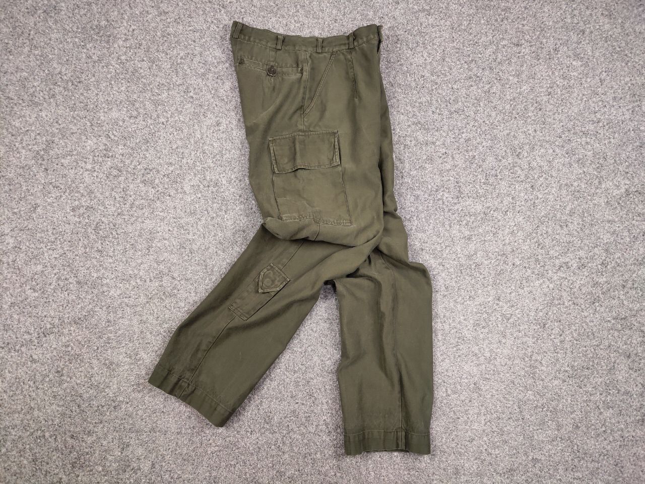 Japanese Brand Vintage 80’s Kl Seyntex Netherlands Army Green Cargo Pants Size US 30 / EU 46 - 15 Thumbnail