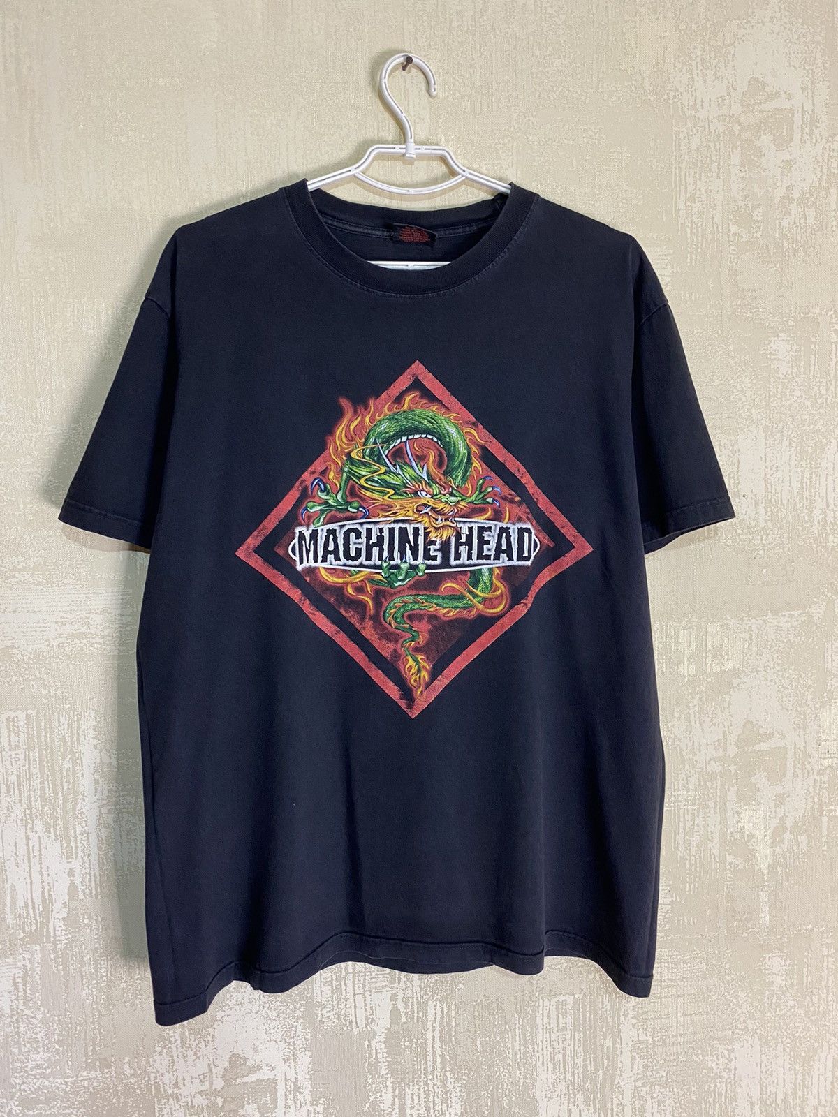 Band Tees × Vintage Vintage Machine Head Year Of The Dragon 00s Tee Shirt Size US XL / EU 56 / 4 - 1 Thumbnail