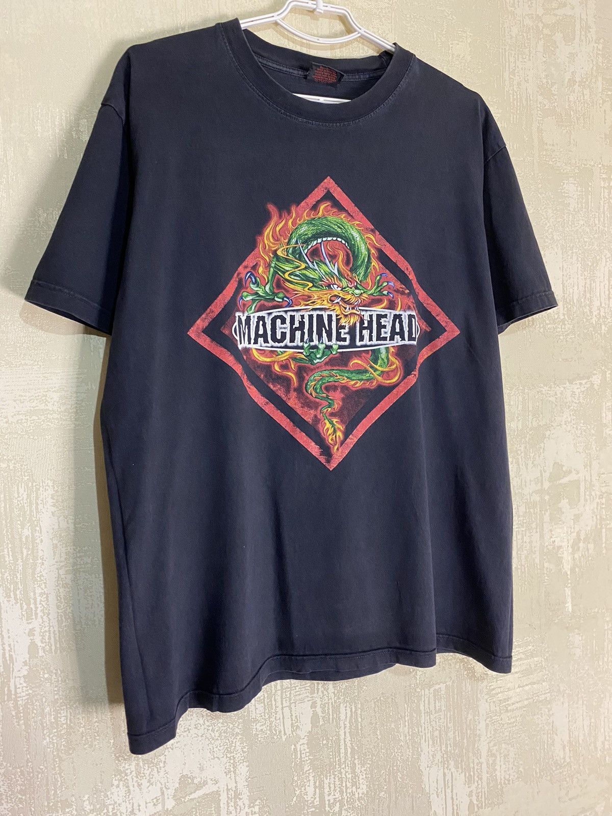 Band Tees × Vintage Vintage Machine Head Year Of The Dragon 00s Tee Shirt Size US XL / EU 56 / 4 - 2 Thumbnail