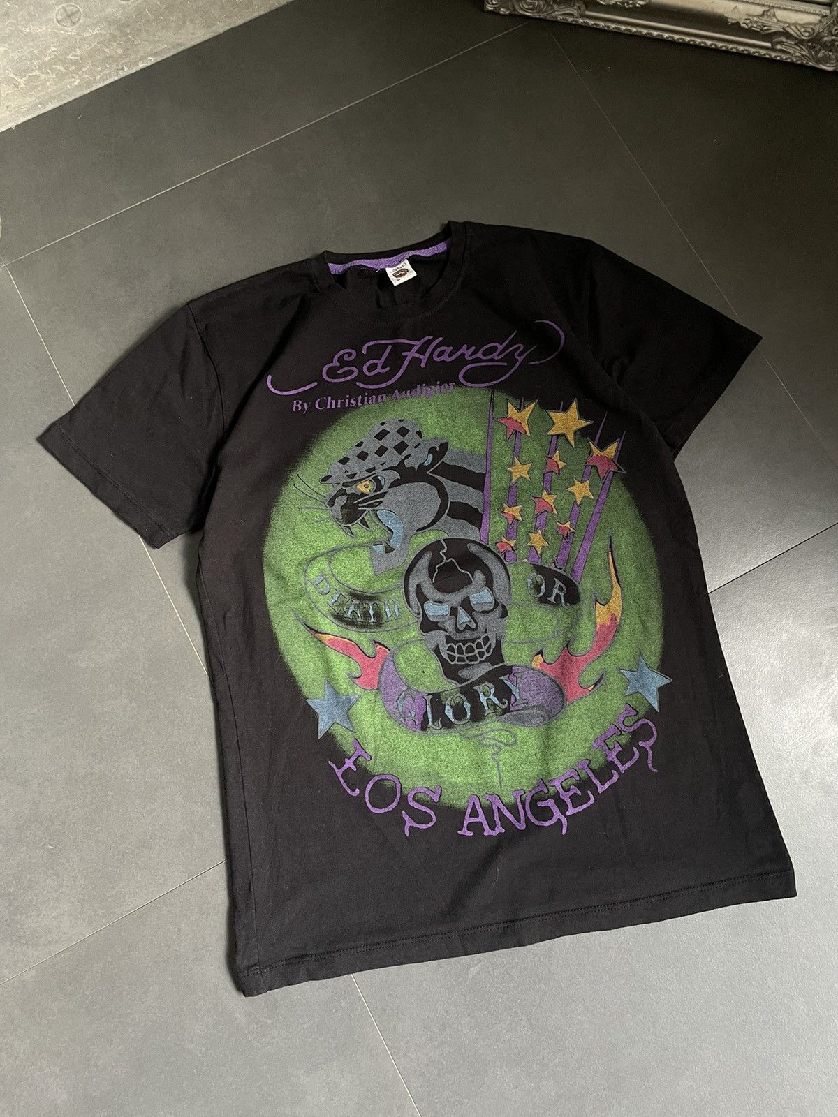 Christian Audigier × Ed Hardy Vintage Y2k Don Ed Hardy Los Angeles Tee humor tiger Size US M / EU 48-50 / 2 - 3 Thumbnail