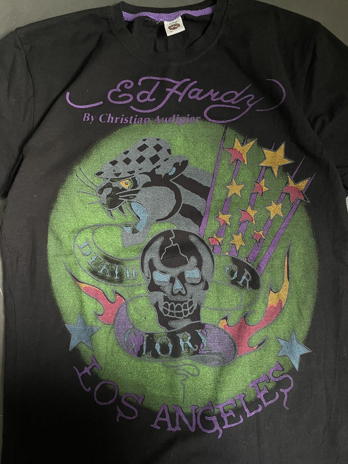 Christian Audigier × Ed Hardy Vintage Y2k Don Ed Hardy Los Angeles Tee humor tiger Size US M / EU 48-50 / 2 - 4 Thumbnail