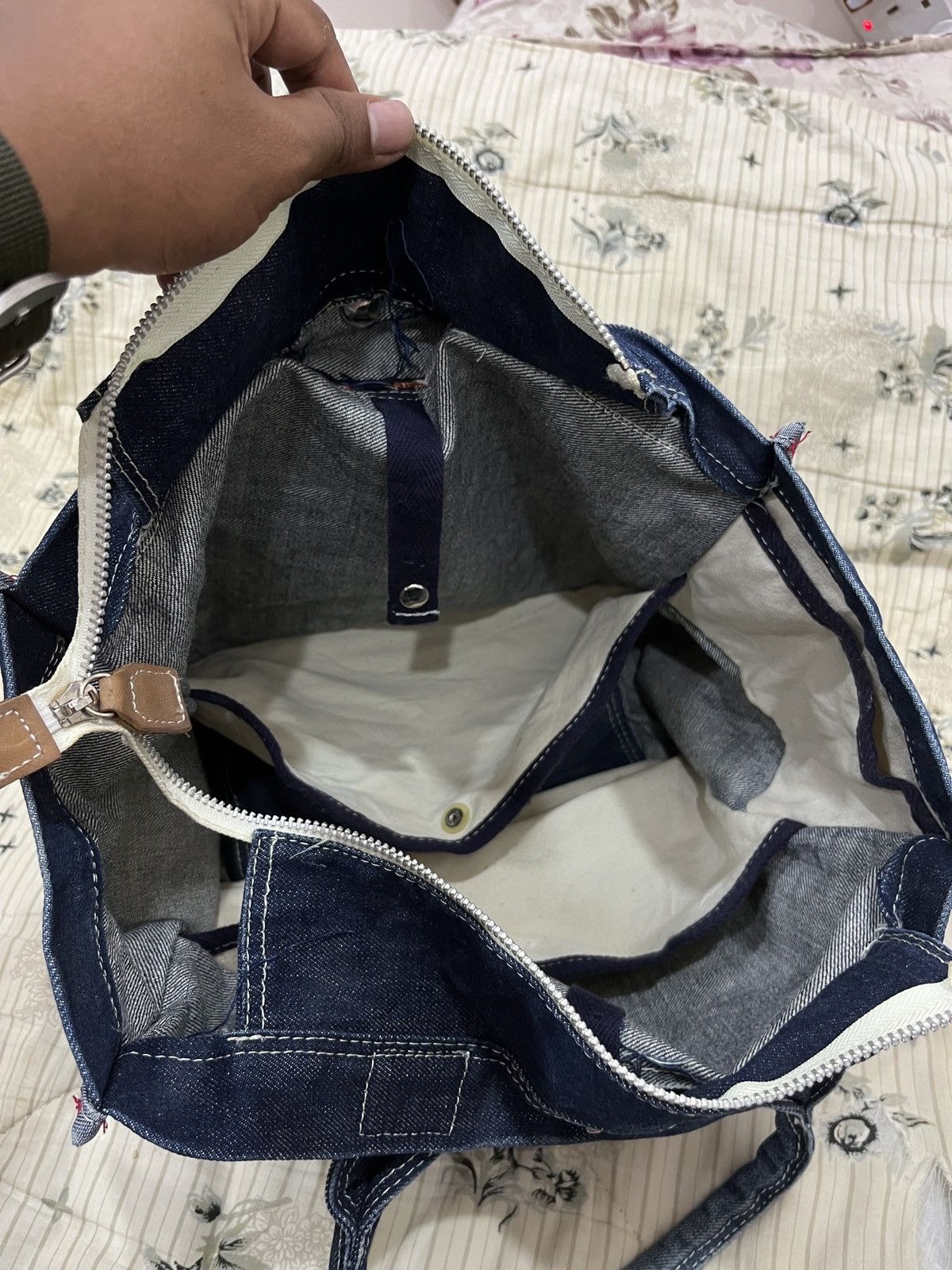Yohji Yamamoto YSACCS DENIM BAG Size ONE SIZE - 11 Thumbnail