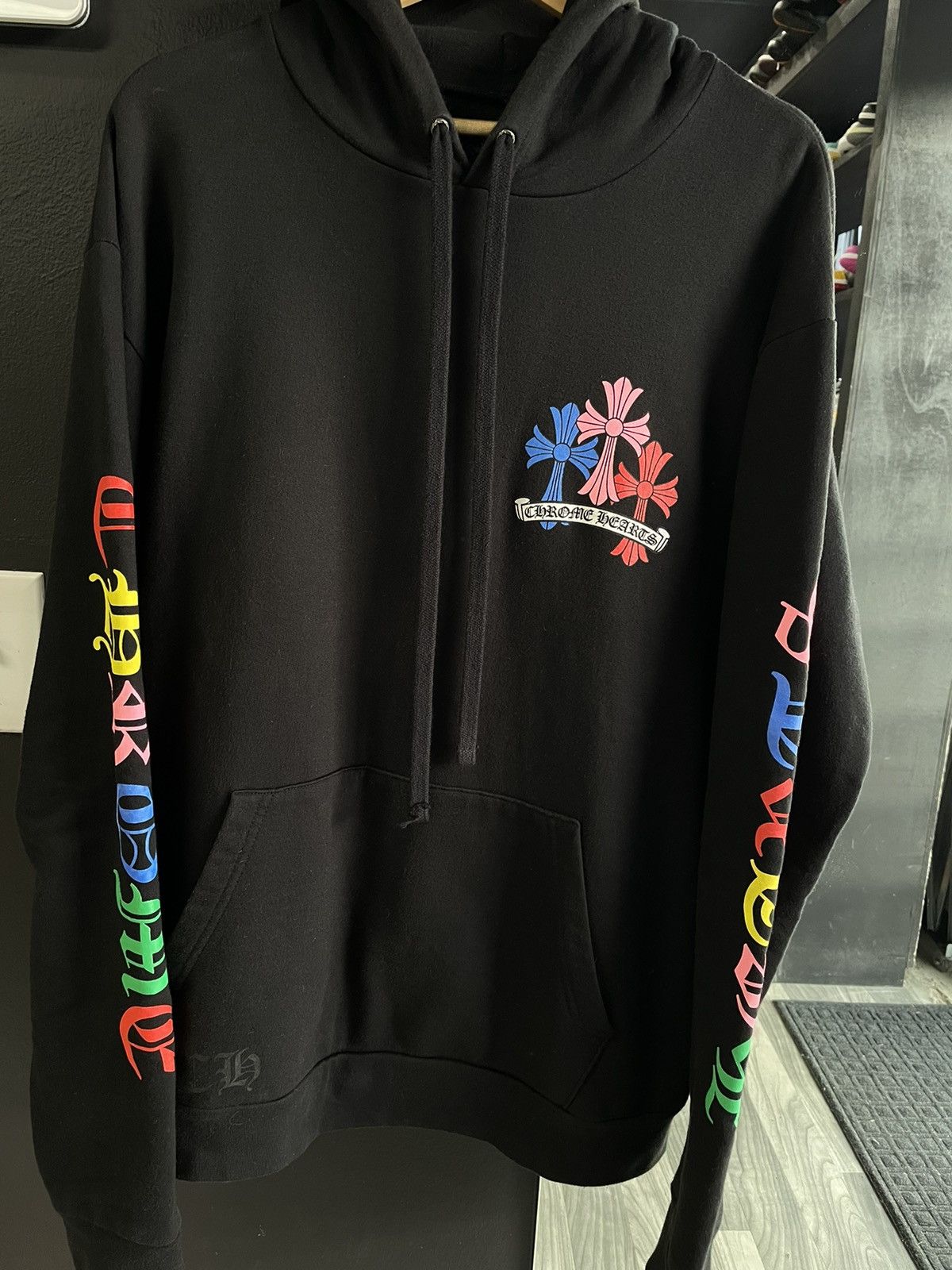 Chrome Hearts multicolor cross hoodie
