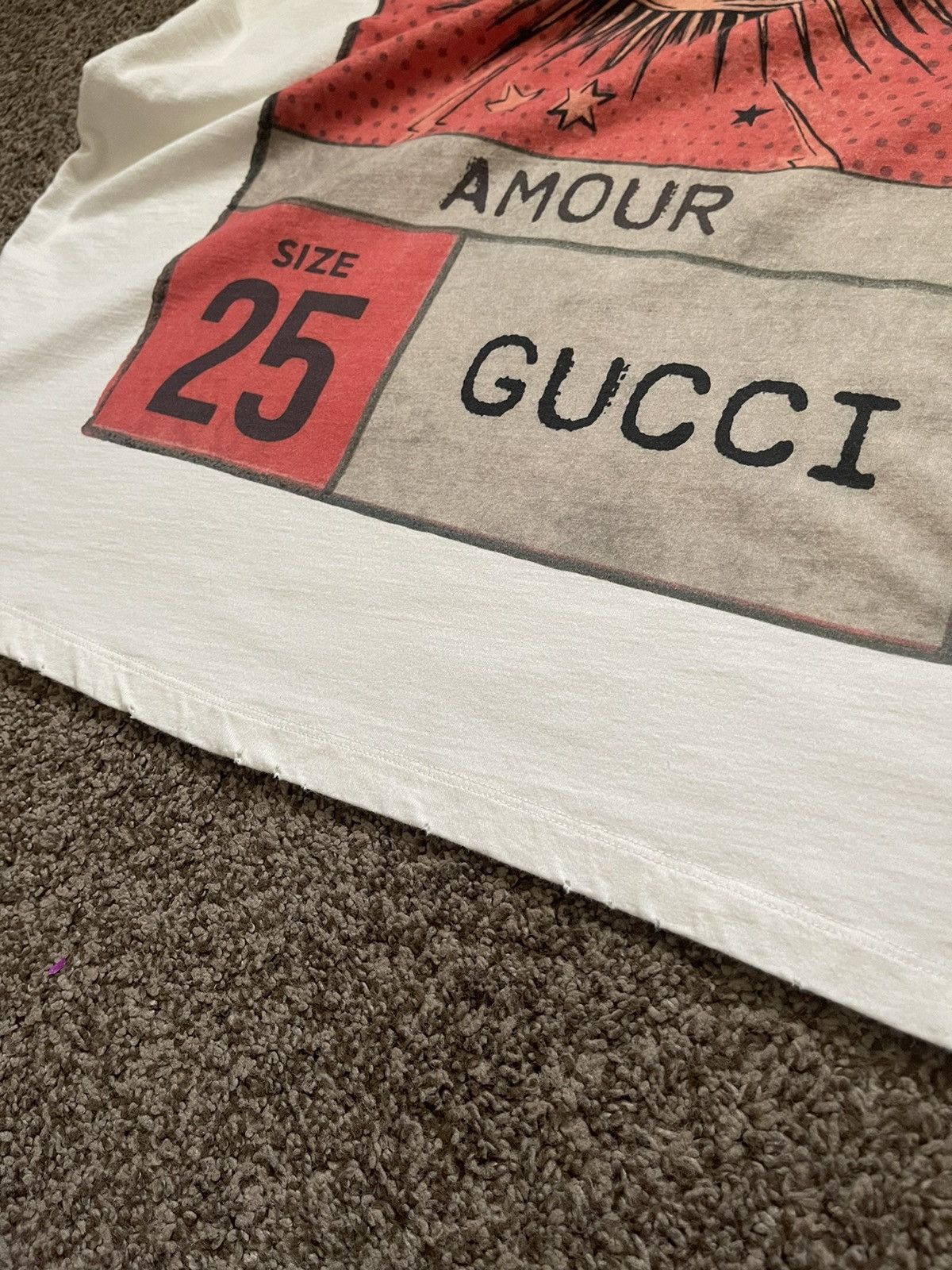 Gucci Gucci Amour Eye Print T Shirt w/Tag | Grailed