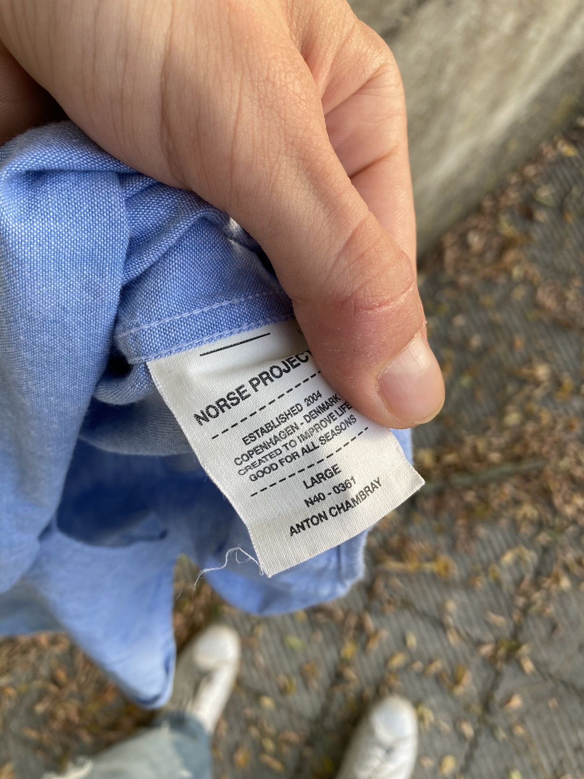 Norse Projects CASUAL SHIRT BLUE Size US L / EU 52-54 / 3 - 7 Thumbnail