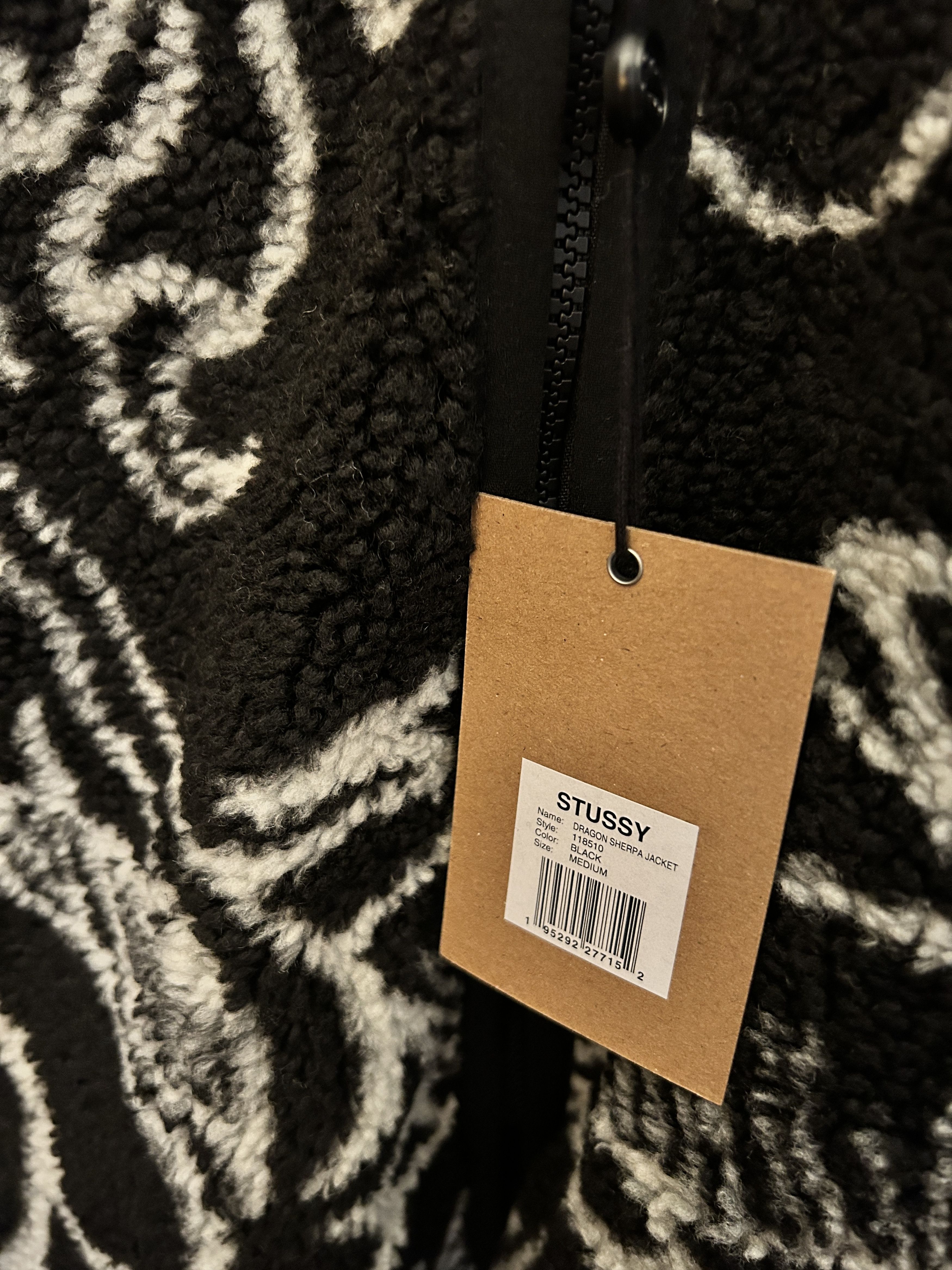 Stussy Stussy DRAGON SHERPA JACKET Holiday 2022 Reversible - Black Size US M / EU 48-50 / 2 - 5 Thumbnail
