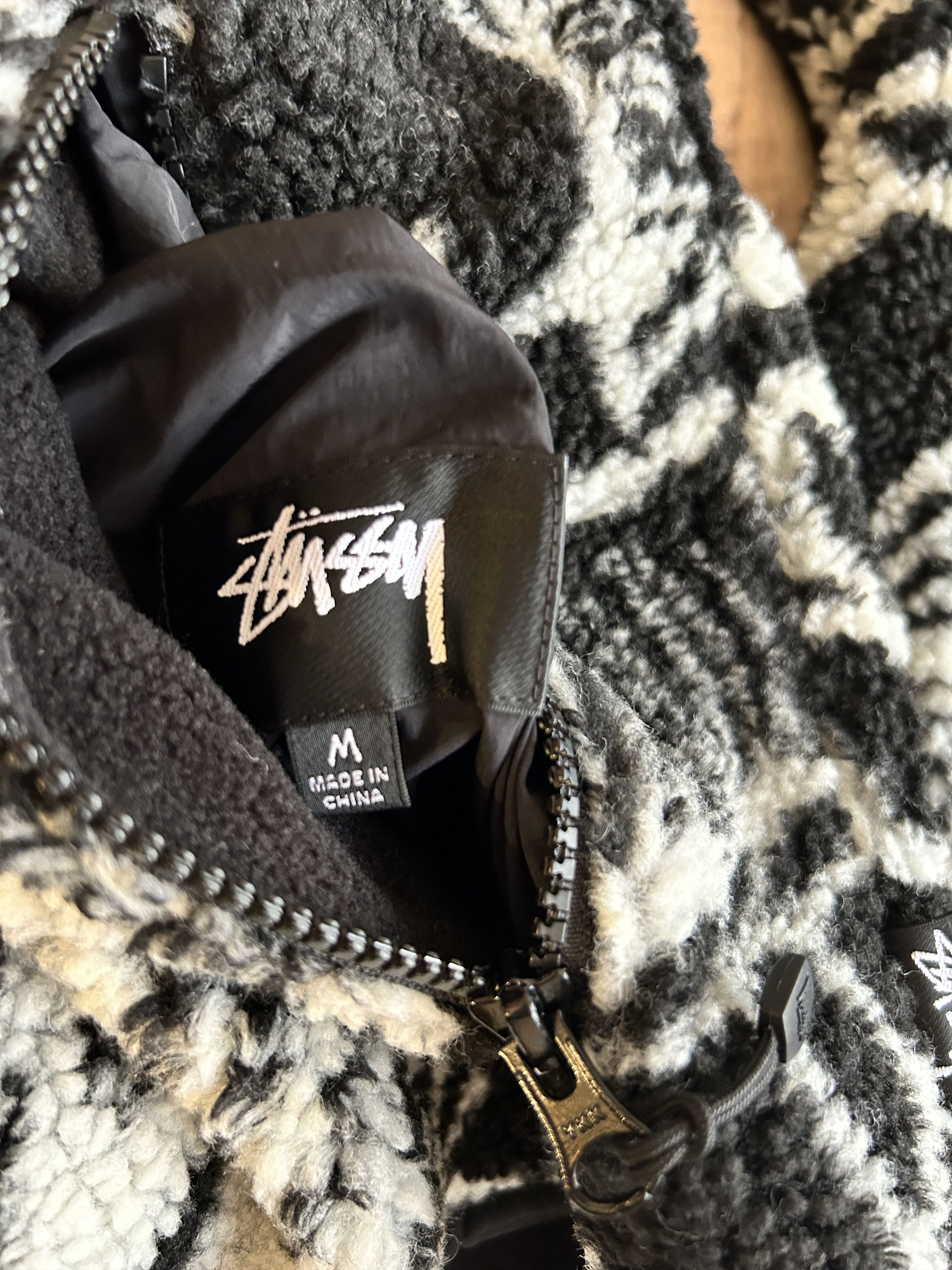 Stussy Stussy DRAGON SHERPA JACKET Holiday 2022 Reversible - Black Size US M / EU 48-50 / 2 - 8 Thumbnail