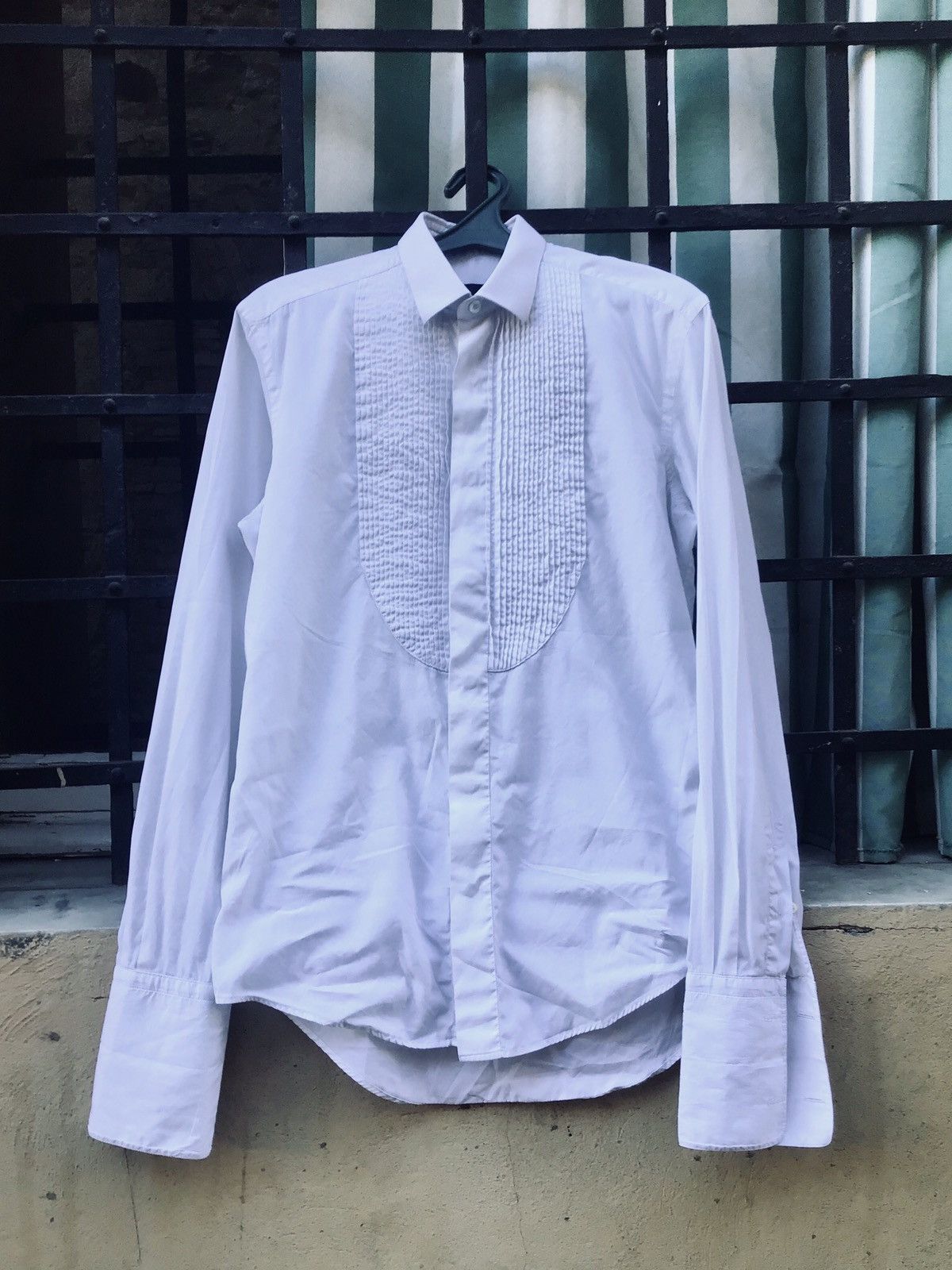 Lanvin LANVIN CUFFLINK JABOT SHIRT WHITE Size US S / EU 44-46 / 1 - 1 Thumbnail