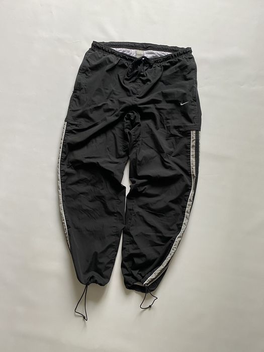 Nike 🔥 Very Rare Vintage Nike Nylon Drill Track Pants Y2K Swoosh, Grailed