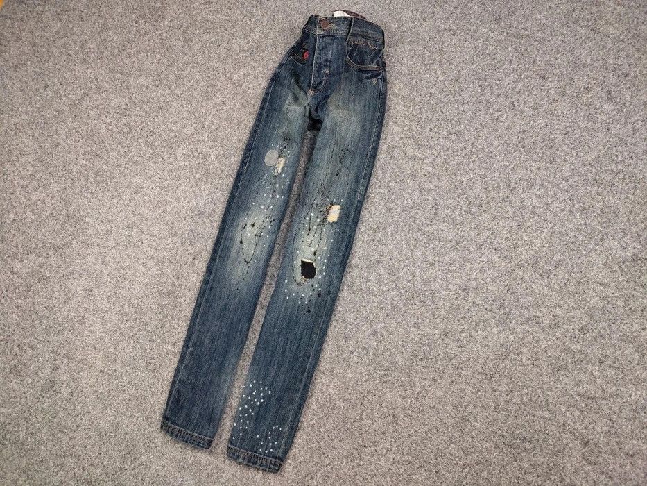 Strellson Vintage 90's Strellson Japan Distressed Paint Denim Jeans Size US 32 / EU 48 - 3 Thumbnail