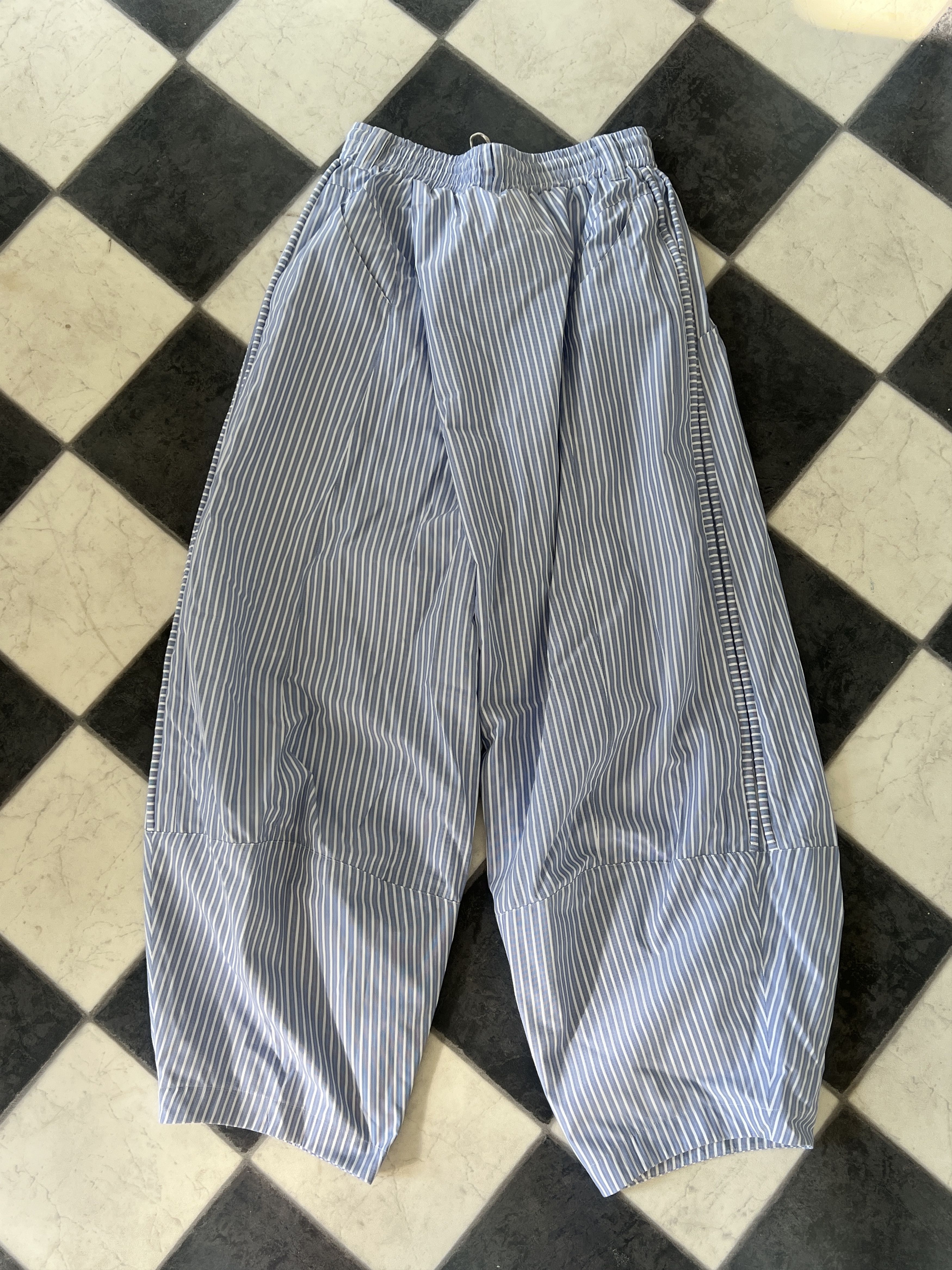 NAMESAKE Lamar Carrot Wide Trousers Angeles Sky | Grailed