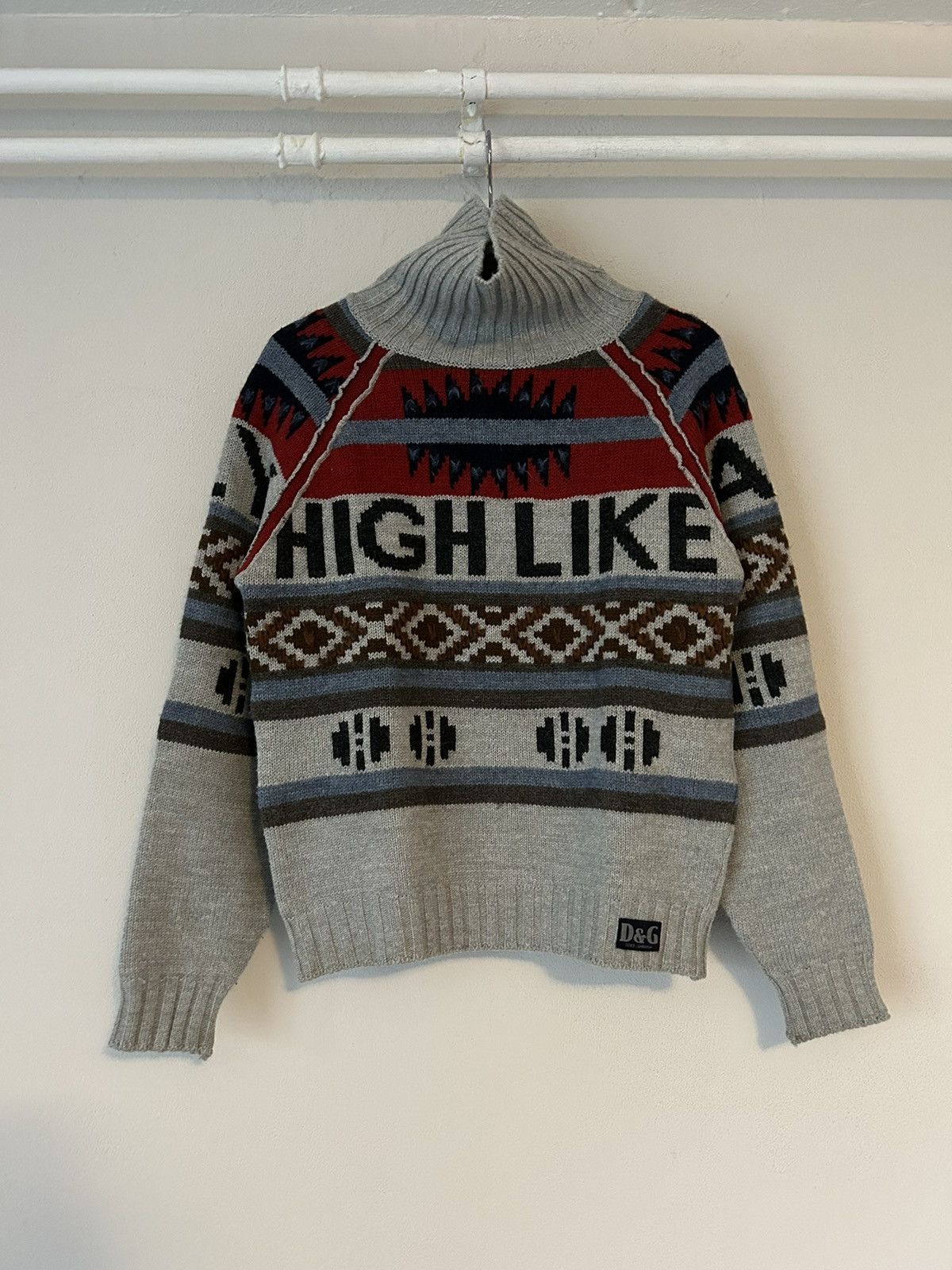 Dolce & Gabbana ‘Fly High Like an Eagle’ Knit Turtleneck Size US S / EU 44-46 / 1 - 1 Thumbnail