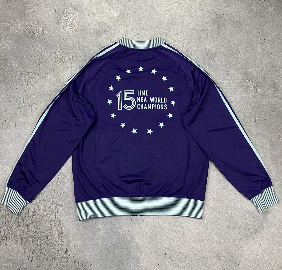 Adidas Adidas Lakers NBA champions world bomber vintage rare Size US M / EU 48-50 / 2 - 4 Thumbnail