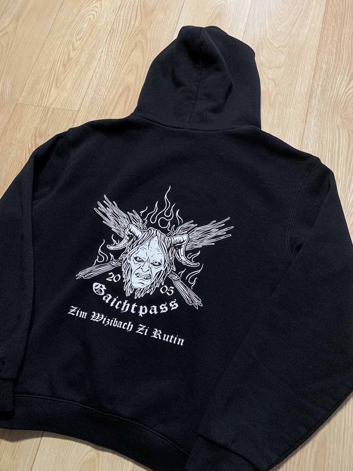 Vintage Gaicht Pass Germany Devil 666 Hoodie Size US M / EU 48-50 / 2 - 2 Thumbnail