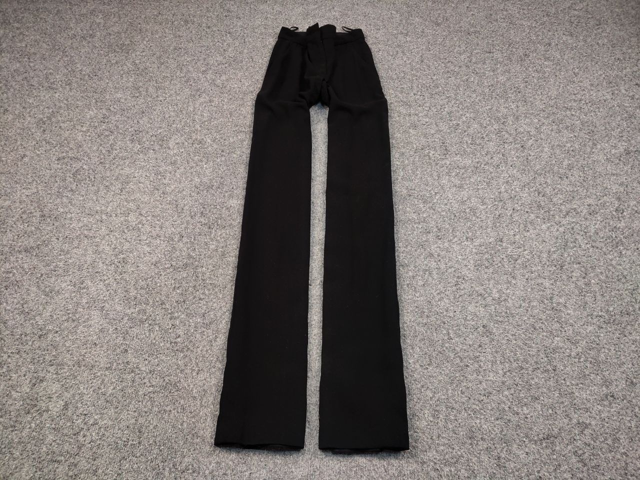 Prada Prada Women's Black Acetate Casual Trouser Pants Size 36" / US 14 / IT 50 - 2 Thumbnail