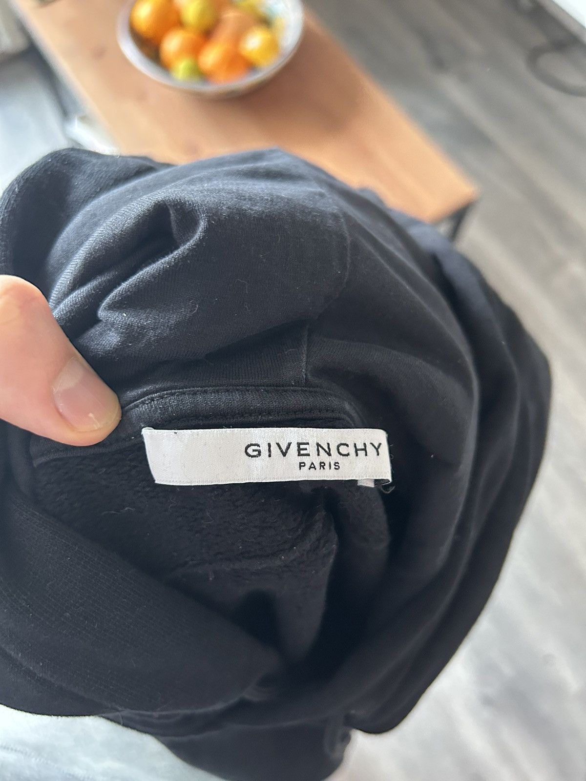 Givenchy Black Hoodie with Red Applications Size US S / EU 44-46 / 1 - 11 Thumbnail