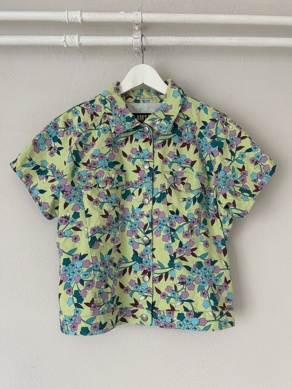 Green Floral Print Shirt
