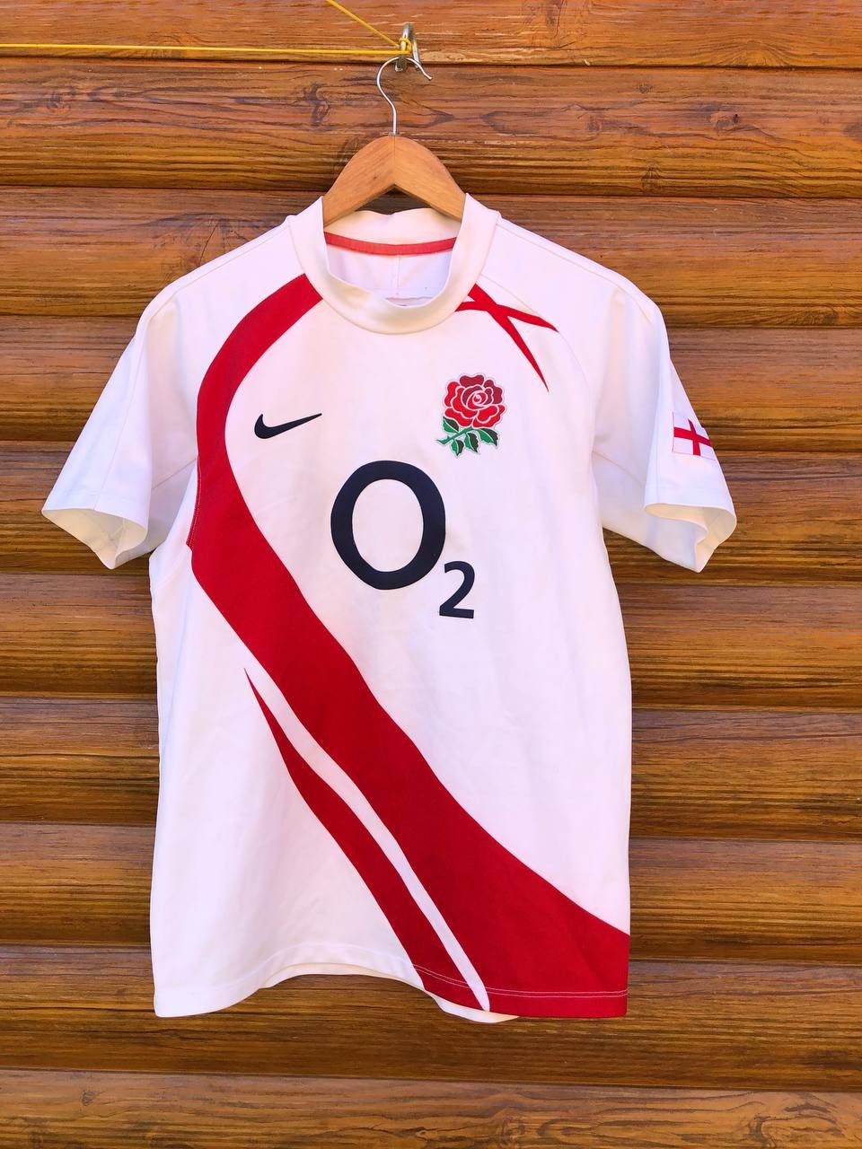 Vintage Nike England Regby Jersey O2 Size US S / EU 44-46 / 1 - 1 Thumbnail