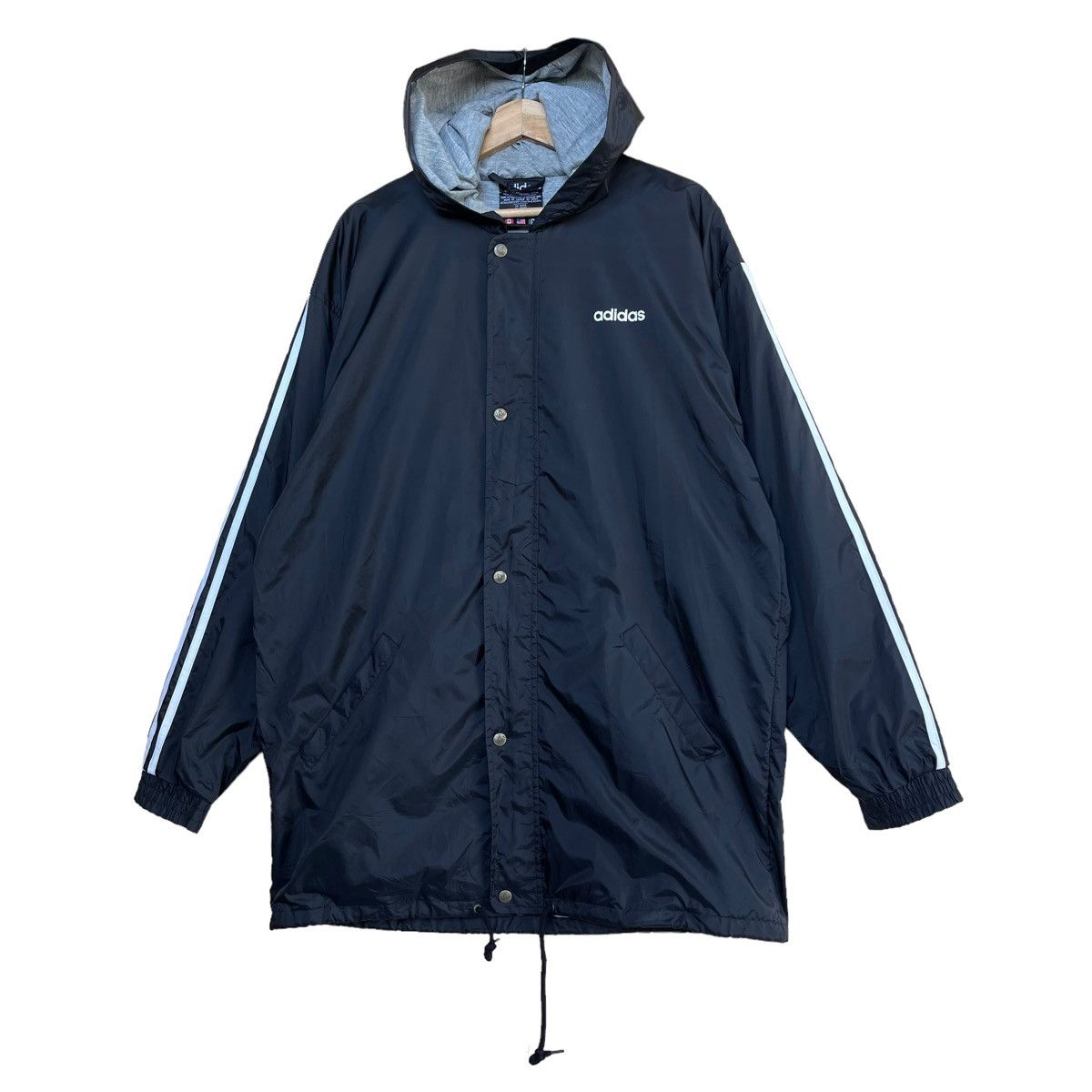 Adidas Adidas coach long coat small logo jacket Size US L / EU 52-54 / 3 - 4 Thumbnail