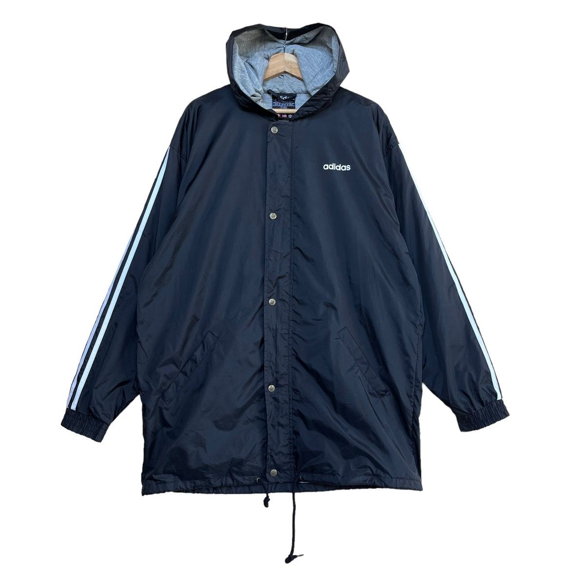Adidas Adidas coach long coat small logo jacket Size US L / EU 52-54 / 3 - 2 Thumbnail