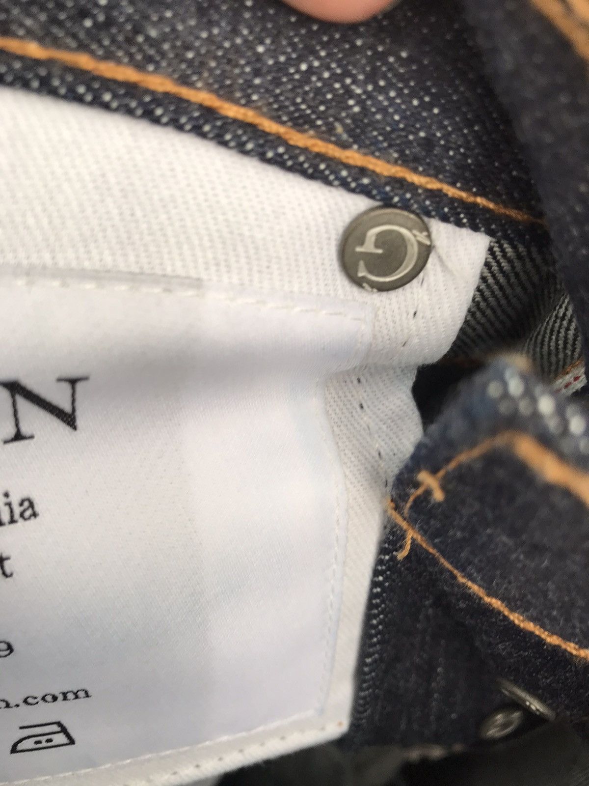 Gustin GUSTIN MADE IN CALIFORNIA SELVEDGE RAW INDIGO JEANS Size US 34 / EU 50 - 6 Thumbnail