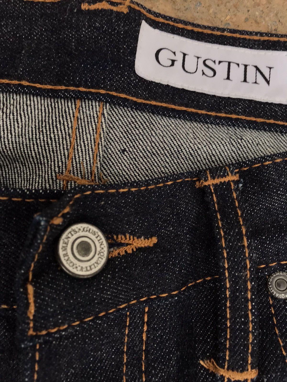 Gustin GUSTIN MADE IN CALIFORNIA SELVEDGE RAW INDIGO JEANS Size US 34 / EU 50 - 3 Thumbnail