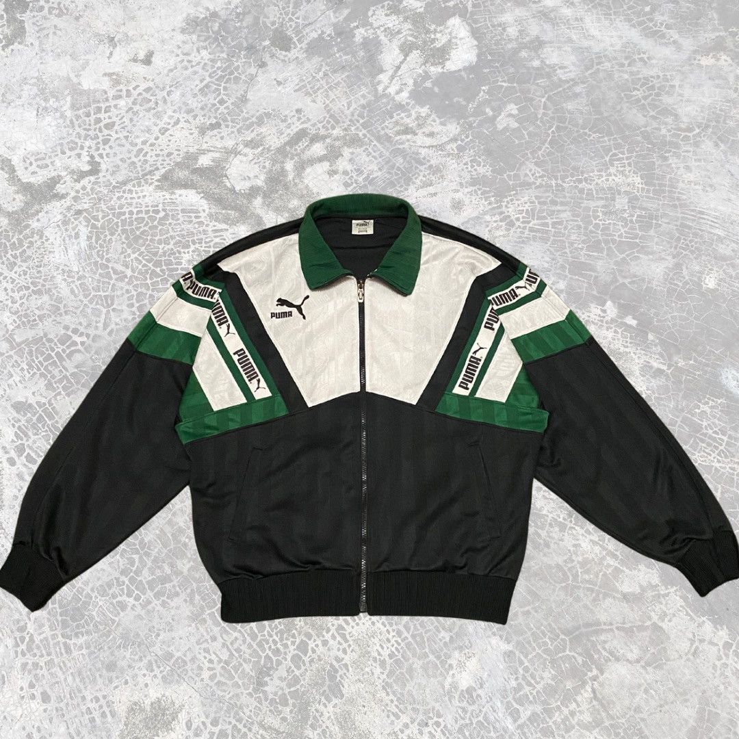 Puma × Vintage Vintage 90s Puma Tracktop Sportwear Size US L / EU 52-54 / 3 - 1 Thumbnail