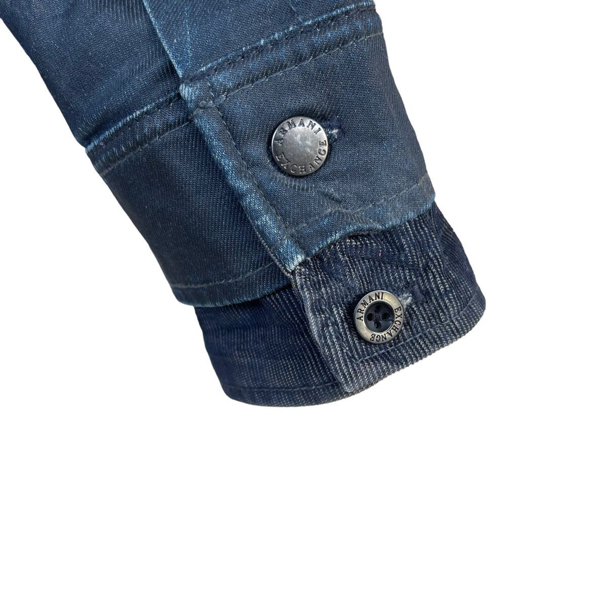 Armani Vintage Armani Exchange Motorcycle Denim Jacket Size US M / EU 48-50 / 2 - 10 Thumbnail