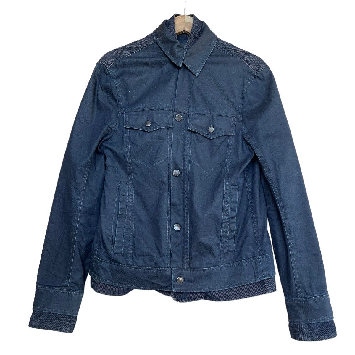 Armani Vintage Armani Exchange Motorcycle Denim Jacket Size US M / EU 48-50 / 2 - 8 Thumbnail